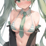 例の縞ビキニなミクさん！