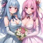 ウェディングドレスな琴葉姉妹！
