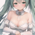 ウェディングドレスなミクさん！