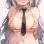 縞ビキニなあかりちゃん！