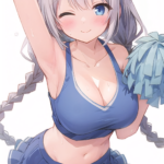 応援してくれるあかりちゃん！