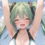 応援してくれるミクさん！