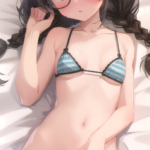 縞ビキニを全部見せてくれる千冬ちゃん！