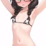 何も隠さず牛柄ビキニを見せてくれる千冬ちゃん！