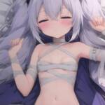 ミイラさんなら寝てても、いい・・・なラフィーちゃん！