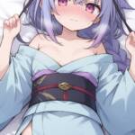 着物をはだけてくれるミコトくんちゃん！