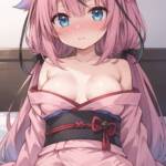 着物をはだけてくれるヒメちゃん！