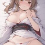 着物をはだけてくれるささらちゃん！