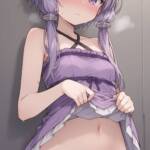 暖かくなってきたのでたくし上げてくれるゆかりさん！