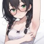 腋を見せてくれる千冬ちゃん！