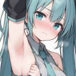 ミクの日に腋を見せてくれるミクさん！