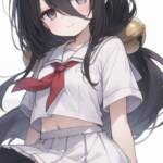 白セーラーな中国うさぎちゃん！