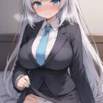 スーツでたくし上げてくれる雪さん！