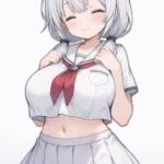 白セーラーなもち子さん！