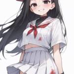 白セーラーなお料理Yi Xiさん！