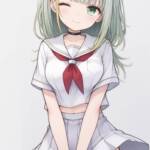 白セーラーなつのせで誕生日おめでとう！