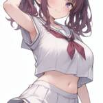 白セーラーな花梨先輩！