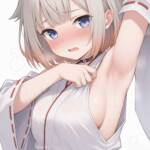 腋を見せてくれる巫女さんなおねちゃん！