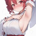 腋を見せてくれる巫女さんなテトさん！