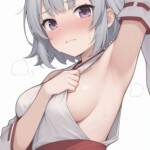 腋を見せてくれる巫女さんな六花ちゃん！