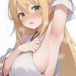 腋を見せてくれる巫女さんなマキさん！