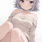 オフショルセーターな六花ちゃん！