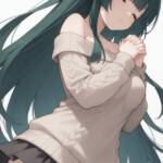 オフショルセーターなずんちゃん！