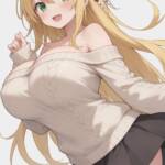 オフショルセーターなマキさん！