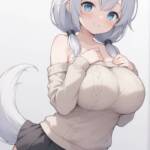 オフショルセーターなもち子さん！