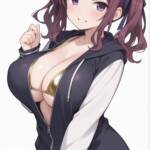 金ビキニパーカーな花梨先輩！