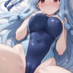 競泳水着で応援してくれる葵ちゃん！