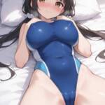 競泳水着で応援してくれるうちの子！