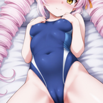 競泳水着で応援してくれるついなちゃん！