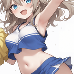 応援してくれるつむぎちゃん！