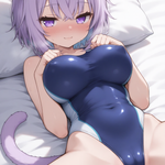 競泳水着で応援してくれるおかゆん！